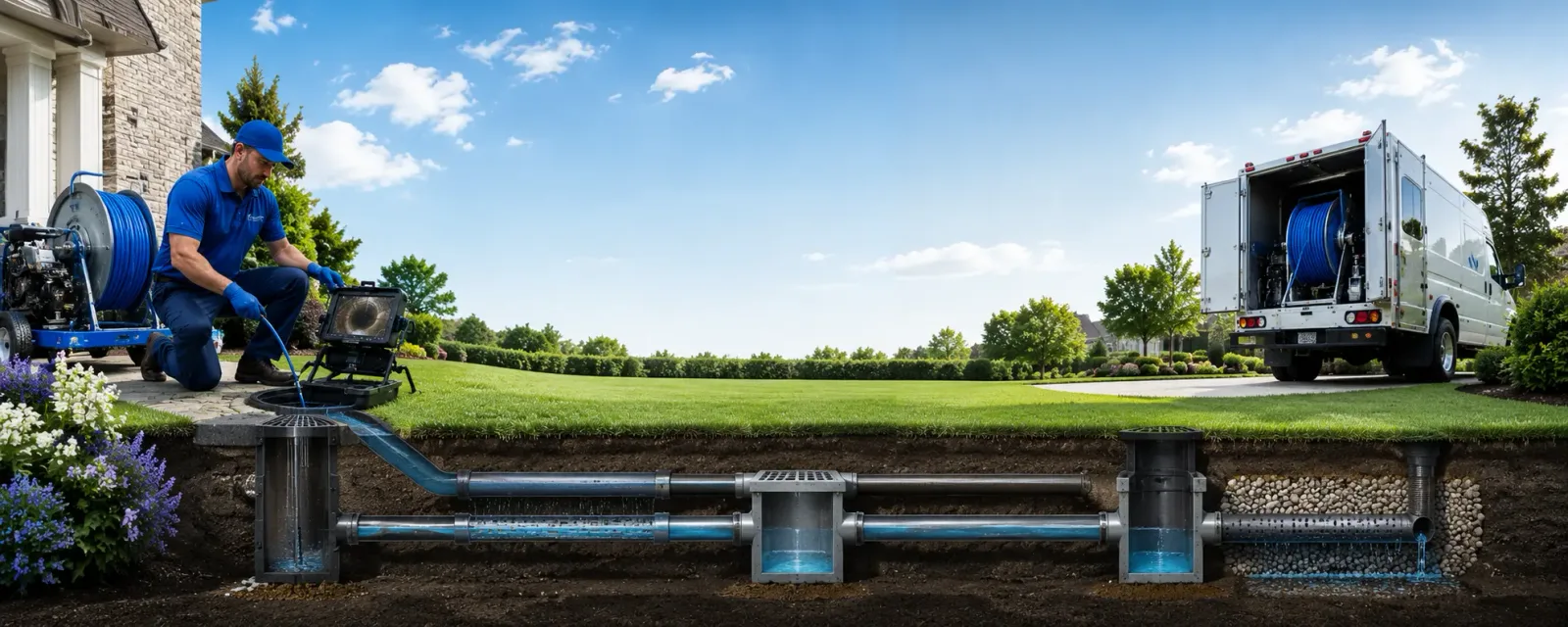 Outdoor drain cleaning information for Saint John, IN